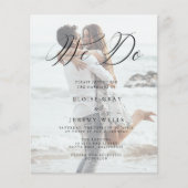 Budget Wedding Invitation Flyer (Voorkant)