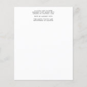 Budget Wedding Invitation Flyer (Achterkant)