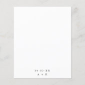 Budget Wedding Invitation Flyer (Achterkant)