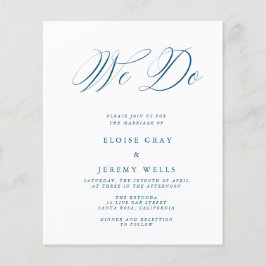 Budget Wedding Invitation Flyer