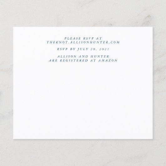 Budget Wedding Invitation Flyer (Achterkant)