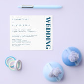 Budget Wedding Invitation Flyer (Enkel)