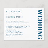 Budget Wedding Invitation Flyer (Voorkant)
