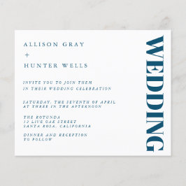 Budget Wedding Invitation Flyer
