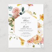 Budget Wedding Invitation Flyer (Voorkant)