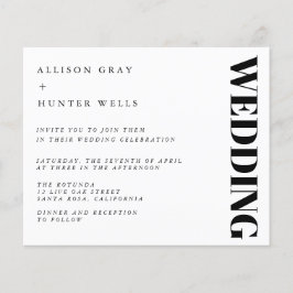 Budget Wedding Invitation Flyer