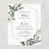 Budget Wedding Invitation Flyer (Voorkant)