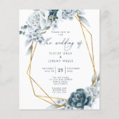 Budget Wedding Invitation Flyer (Voorkant)
