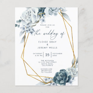 Budget Wedding Invitation Flyer