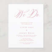 Budget Wedding Invitation Flyer (Voorkant)