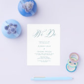 Budget Wedding Invitation Flyer (Enkel)