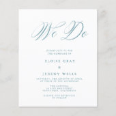 Budget Wedding Invitation Flyer (Voorkant)