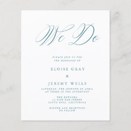 Budget Wedding Invitation Flyer