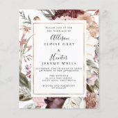 Budget Wedding Invitation Flyer (Voorkant)