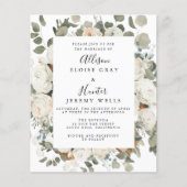 Budget Wedding Invitation Flyer (Voorkant)