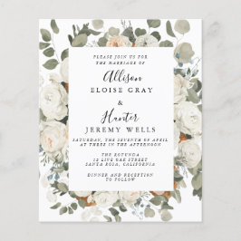 Budget Wedding Invitation Flyer