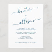 Budget Wedding Invitation Flyer (Voorkant)
