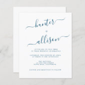 Budget Wedding Invitation Flyer (Voorkant / Achterkant)