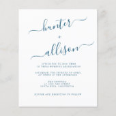 Budget Wedding Invitation Flyer (Voorkant)