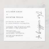 Budget Wedding Invitation Flyer (Voorkant)