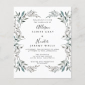 Budget Wedding Invitation Flyer (Voorkant)
