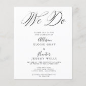 Budget Wedding Invitation Flyer (Voorkant)