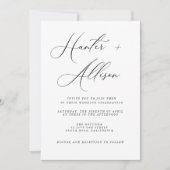 Budget Wedding Invitation Flyer Kaart (Voorkant)