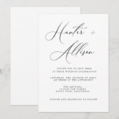 Budget Wedding Invitation Flyer Kaart (Voorkant / Achterkant)