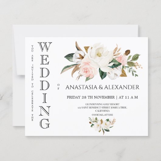 Budget Wedding invitations  (Voorkant)
