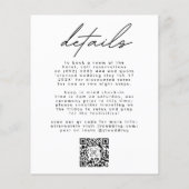 Budget Wedding Invite | Details QR Code Back Moder Flyer (Achterkant)