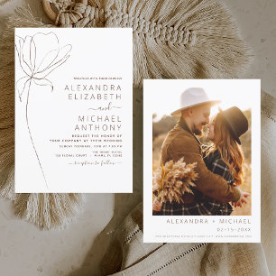 Budget Wedding minimalist Terracotta Foto Floral