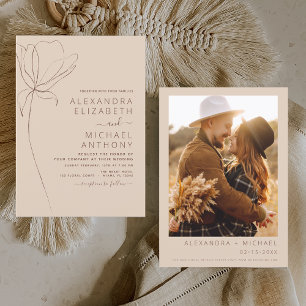 Budget Wedding minimalist Terracotta Foto Floral