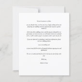 Budget Wedding Moderne Fancy Minimalistische Foto (Achterkant)