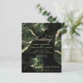 Budget Wedding Moss Abstracte Alcohol Ink (Staand voorkant)