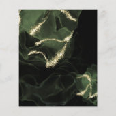Budget Wedding Moss Abstracte Alcohol Ink (Achterkant)