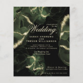 Budget Wedding Moss Abstracte Alcohol Ink (Voorkant)