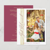 Budget Wedding Net getrouwd Handje Letterd Foto (Voorkant / Achterkant)