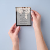 Budget Wedding opslaan Datum | Foto met overlay Flyer (Hand)