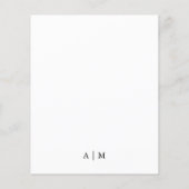 Budget Wedding opslaan Datum | Foto met overlay Flyer (Achterkant)