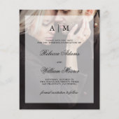 Budget Wedding opslaan Datum | Foto met overlay Flyer (Voorkant)
