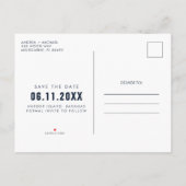 Budget Wedding opslaan Datum Uitnodiging Briefkaart (Achterkant)