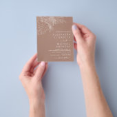 Budget Wedding Pampas Grass Terracotta Flyer (Hand)
