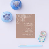 Budget Wedding Pampas Grass Terracotta Flyer (Enkel)