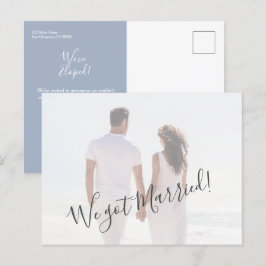 Budget Wedding Photo Elopement Briefkaart