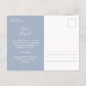 Budget Wedding Photo Elopement Briefkaart (Achterkant)