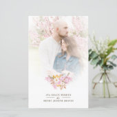 Budget Wedding Pink Flowers & Branches Bouquet (Staand voorkant)