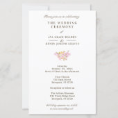 Budget Wedding Pink Flowers & Branches Bouquet (Achterkant)