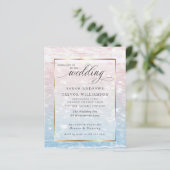 Budget Wedding Pink Shimmering Ocean Waters (Staand voorkant)
