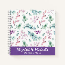 Budget Wedding Planner - Aangepaste Trendy Modern Notitieboek
