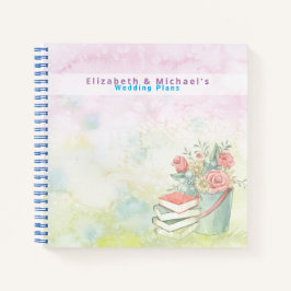 Budget Wedding Planner - Aangepaste Trendy Modern Notitieboek